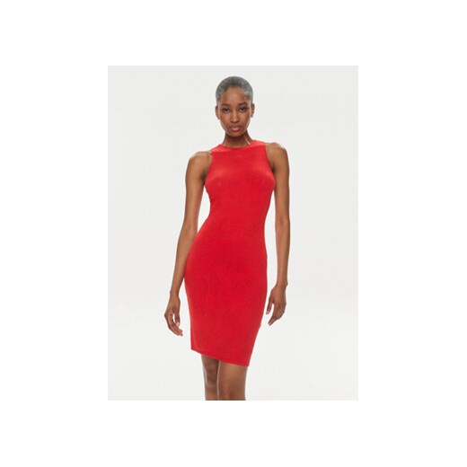 ROTATE Sukienka letnia 1123221292 Czerwony Slim Fit ze sklepu MODIVO w kategorii Sukienki - zdjęcie 170425345