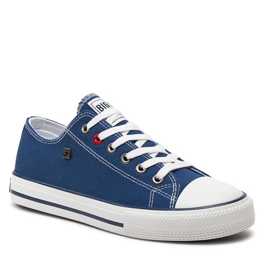 Trampki damskie BIG STAR granatowe sznurowane sportowe