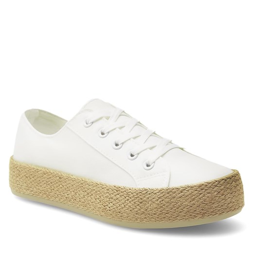 Espadryle damskie DeeZee wiązane casual na platformie 