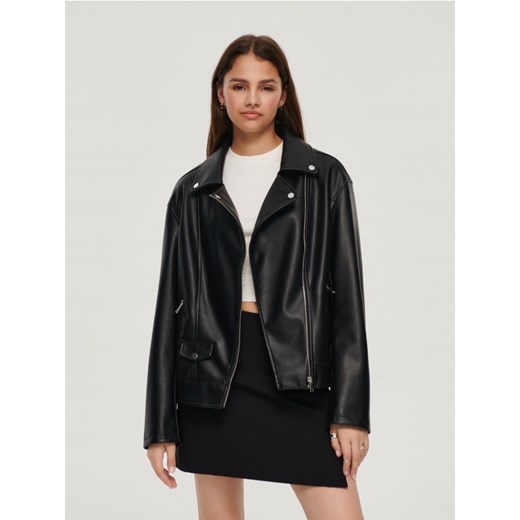 Czarna kurtka biker oversize House M/L promocja House