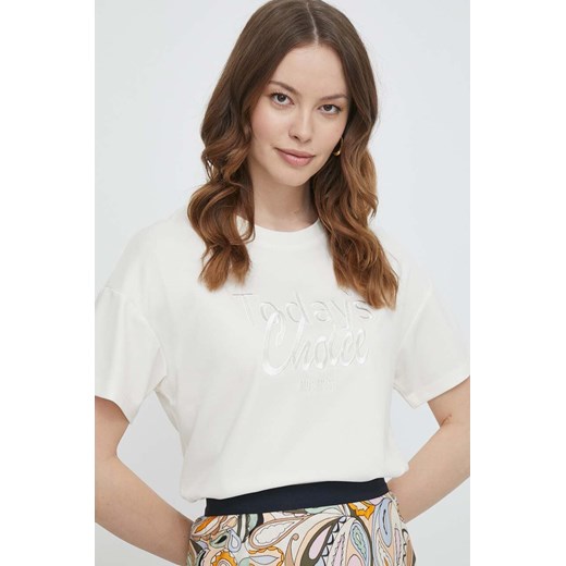 Mos Mosh t-shirt damski kolor beżowy ze sklepu ANSWEAR.com w kategorii Bluzki damskie - zdjęcie 170427499