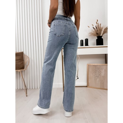 Niebieskie jeansy damskie Ubra