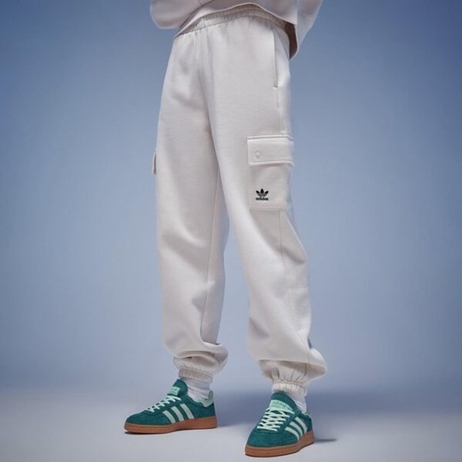 Adidas spodnie damskie sportowe białe 