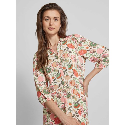 Długa sukienka z wiskozy z kwiatowym wzorem model ‘Sammy’ Soyaconcept XXL Peek&Cloppenburg 