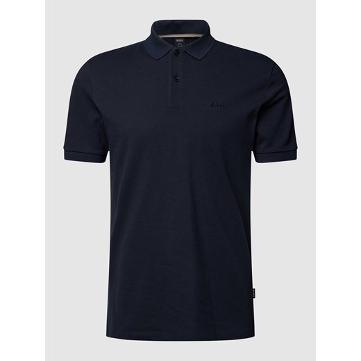 Koszulka polo z wyhaftowanym logo model ‘Pallas’ ze sklepu Peek&Cloppenburg  w kategorii T-shirty męskie - zdjęcie 170428395