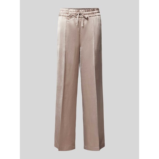 Spodnie materiałowe o kroju regular fit w kant model ‘CLARA’ ze sklepu Peek&Cloppenburg  w kategorii Spodnie damskie - zdjęcie 170428547