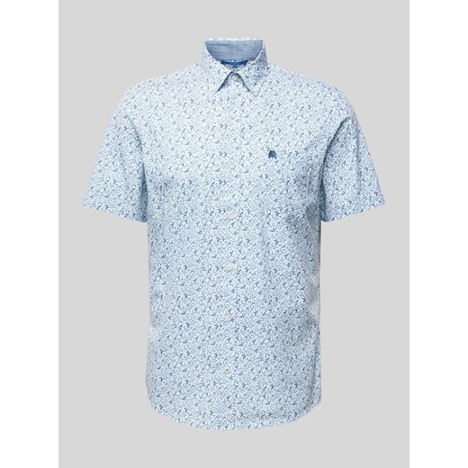 Koszula casualowa o kroju slim fit z nadrukiem na całej powierzchni ze sklepu Peek&Cloppenburg  w kategorii Koszule męskie - zdjęcie 170428625