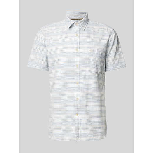 Koszula casualowa o kroju slim fit z wzorem w paski ze sklepu Peek&Cloppenburg  w kategorii Koszule męskie - zdjęcie 170428627