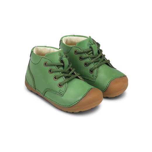 Bundgaard Skórzane buty &quot;Panto&quot; w kolorze zielonym do nauki chodzenia ze sklepu Limango Polska w kategorii Półbuty dziecięce - zdjęcie 170429987