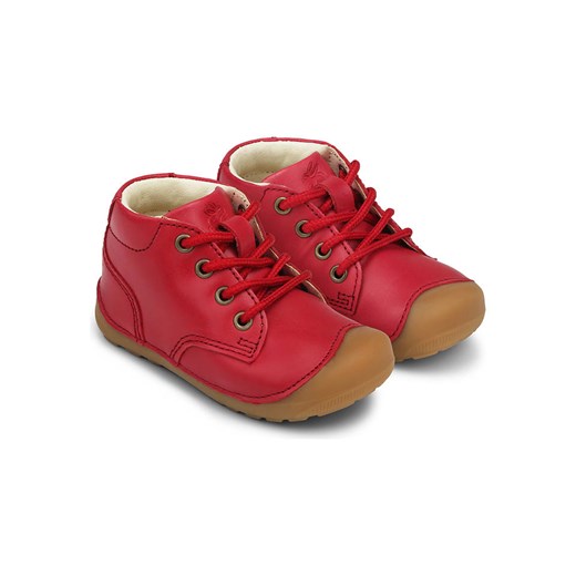 Bundgaard Skórzane buty &quot;Panto&quot; w kolorze czerwonym do nauki chodzenia ze sklepu Limango Polska w kategorii Półbuty dziecięce - zdjęcie 170429996