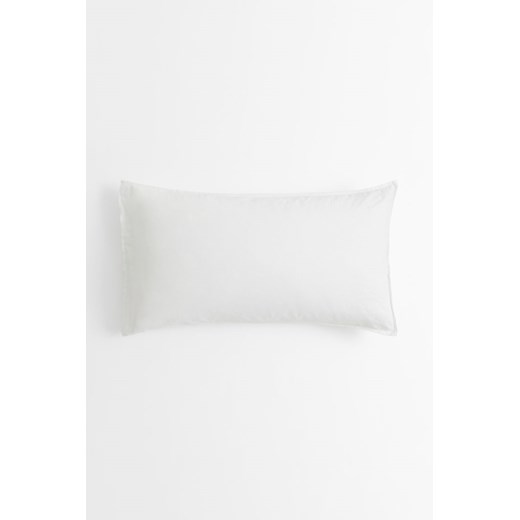 H & M - Poszewka na poduszkę wykonana ze spranego lnu - Biały ze sklepu H&M w kategorii Poszewki na poduszki - zdjęcie 170430275
