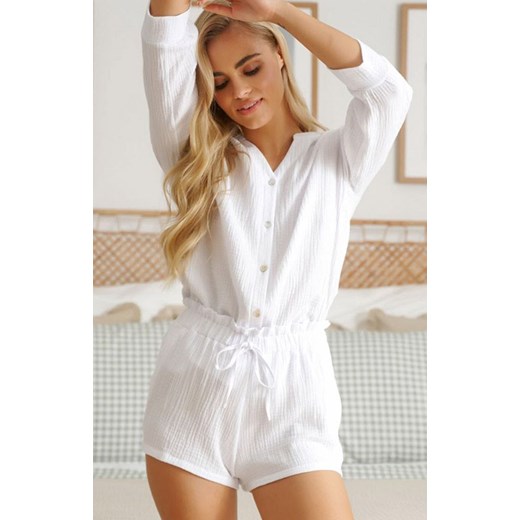 Doctor Nap biała piżama damska PM.5317, Kolor biały, Rozmiar S, Doctor Nap ze sklepu Primodo w kategorii Piżamy damskie - zdjęcie 170430576