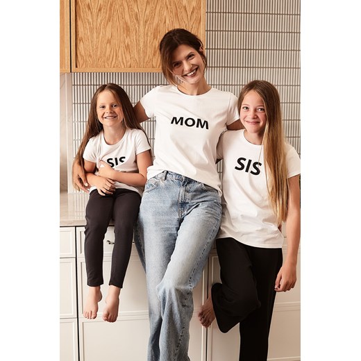 T-shirt damski biały z napisem - Mom ze sklepu 5.10.15 w kategorii Bluzki damskie - zdjęcie 170431049