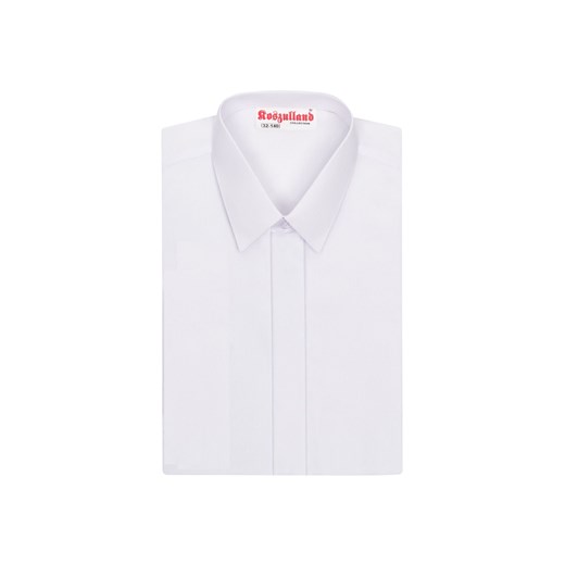 Koszula chłopięca biała slim z krótkim rękawem ze sklepu 5.10.15 w kategorii Koszule chłopięce - zdjęcie 170431178