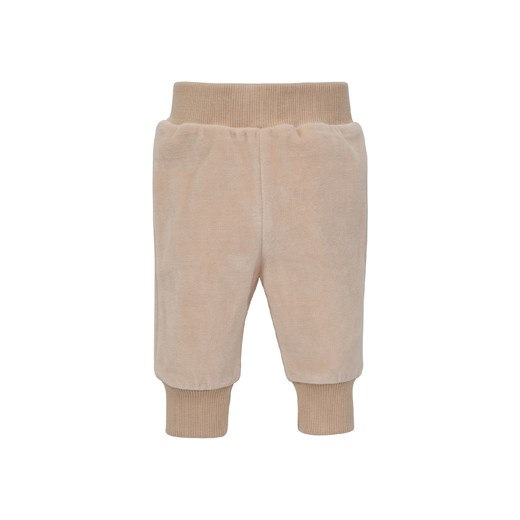 Ciepłe spodnie welurwe beżowe LOVELY DAY BEIGE dla niemowlaka ze sklepu 5.10.15 w kategorii Spodnie i półśpiochy - zdjęcie 170431305