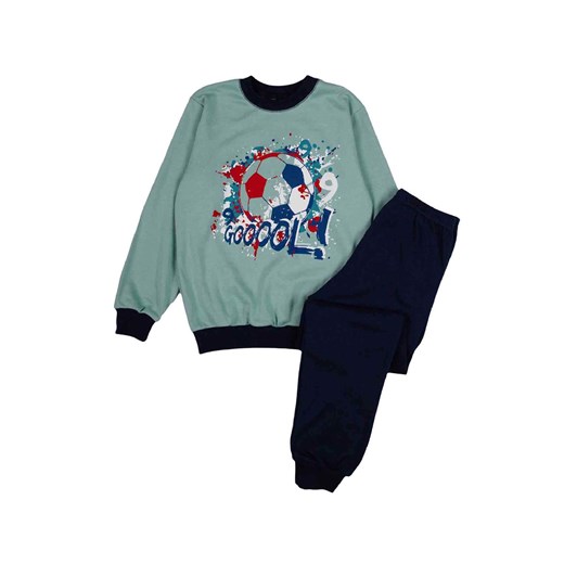 Piżama chłopięca szaro-granatowa z bawełny Tup Tup piłka nożna ze sklepu 5.10.15 w kategorii Piżamy dziecięce - zdjęcie 170431327