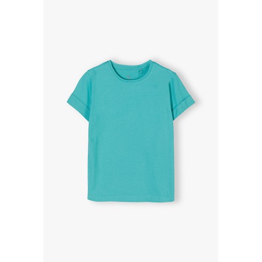 Zielony T-shirt dla dziewczynki ze sklepu 5.10.15 w kategorii Bluzki dziewczęce - zdjęcie 170431338