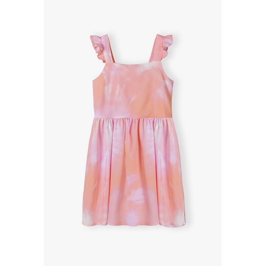 Kolorowa sukienka dla dziewczynki z ozdobnymi ramiączkami ze sklepu 5.10.15 w kategorii Sukienki dziewczęce - zdjęcie 170431355