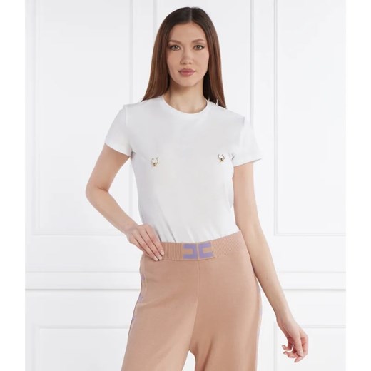 Elisabetta Franchi T-shirt | Slim Fit ze sklepu Gomez Fashion Store w kategorii Bluzki damskie - zdjęcie 170431509