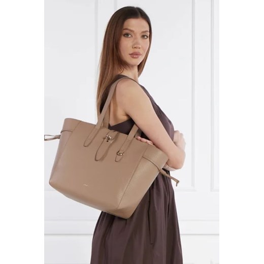 Shopper bag Furla matowa mieszcząca a8 elegancka 
