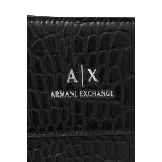 Kuferek Armani Exchange ze skóry ekologicznej elegancki 