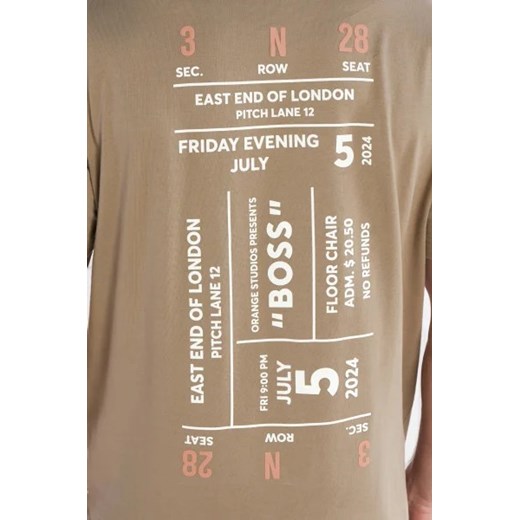 T-shirt męski BOSS HUGO z krótkimi rękawami z bawełny