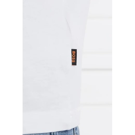 T-shirt męski BOSS HUGO biały z krótkim rękawem
