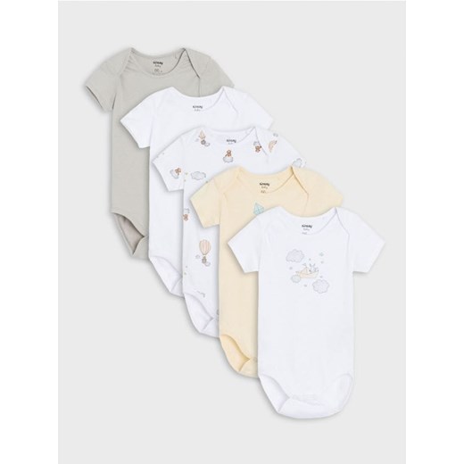 Sinsay - Body 5 pack - biały ze sklepu Sinsay w kategorii Body niemowlęce - zdjęcie 170438937