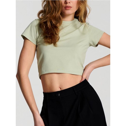 Sinsay - Koszulka - zielony ze sklepu Sinsay w kategorii Bluzki damskie - zdjęcie 170438975