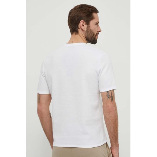BOSS t-shirt męski kolor biały gładki XXL ANSWEAR.com