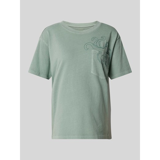 T-shirt z wyhaftowanym motywem ze sklepu Peek&Cloppenburg  w kategorii Bluzki damskie - zdjęcie 170442177