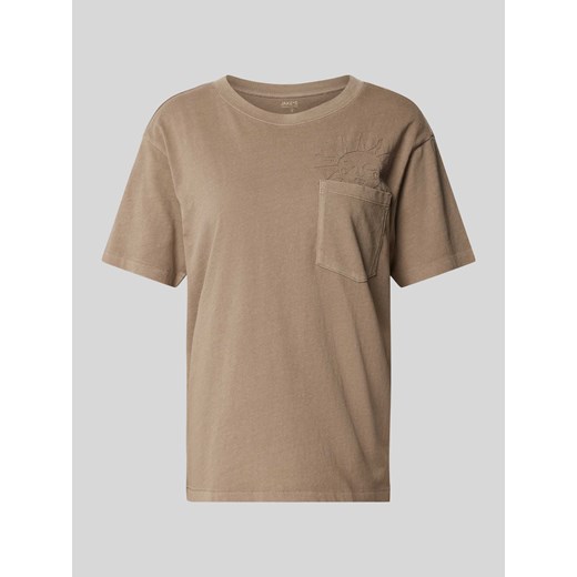 T-shirt z wyhaftowanym motywem ze sklepu Peek&Cloppenburg  w kategorii Bluzki damskie - zdjęcie 170442195