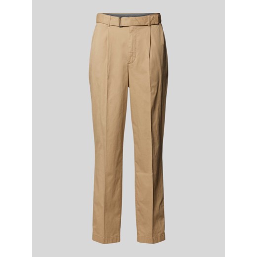 Chinosy z materiałowym paskiem ze sklepu Peek&Cloppenburg  w kategorii Spodnie męskie - zdjęcie 170442326