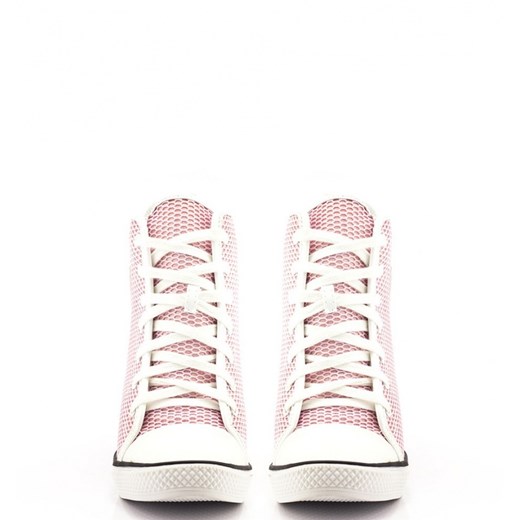 Różowe Sneakersy Pink Sneakres Marcelle born2be-pl  róże