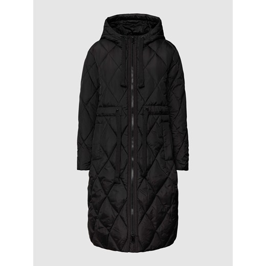 Płaszcz pikowany ze ściągaczem w talii model ‘OUTDOOR’ ze sklepu Peek&Cloppenburg  w kategorii Płaszcze damskie - zdjęcie 170445579