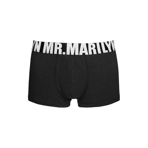 Marilyn bokserki męskie czarne Letters Boxer, Kolor czarny, Rozmiar L, Marilyn ze sklepu Intymna w kategorii Majtki męskie - zdjęcie 170450849