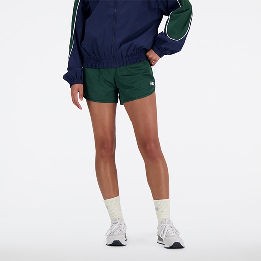 Spodenki damskie New Balance WS41510NWG – zielone ze sklepu New Balance Poland w kategorii Szorty - zdjęcie 170450856