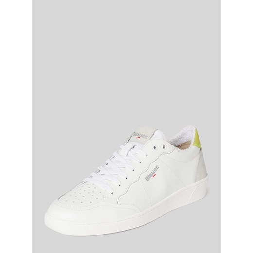 Sneakersy skórzane w jednolitym kolorze model ‘MURRAY’ ze sklepu Peek&Cloppenburg  w kategorii Buty sportowe męskie - zdjęcie 170450956