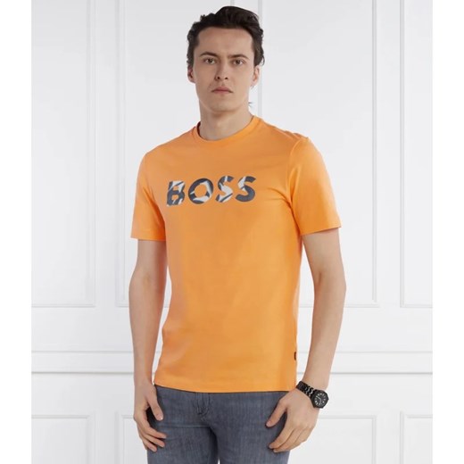 T-shirt męski BOSS HUGO z krótkimi rękawami na wiosnę