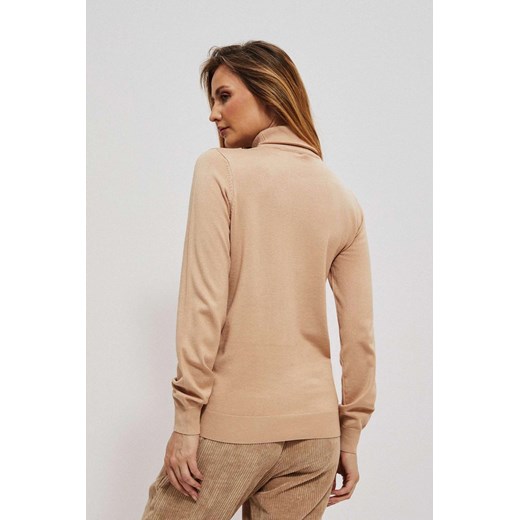 Golf z dzianiny beżowy XS okazja Moodo.pl