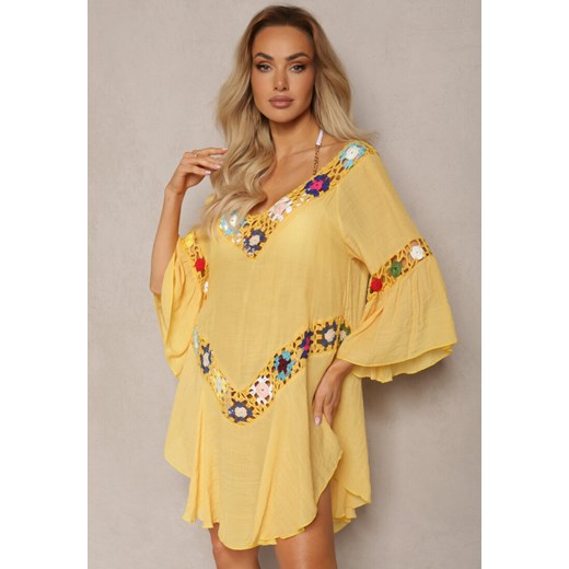 Żółta Narzutka Day 'N' Nite ze sklepu Renee odzież w kategorii Bluzki damskie - zdjęcie 170466055
