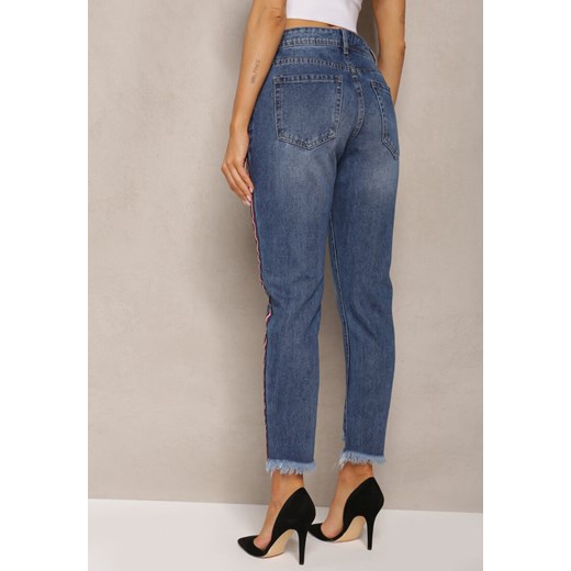 Granatowe jeansy damskie Renee 