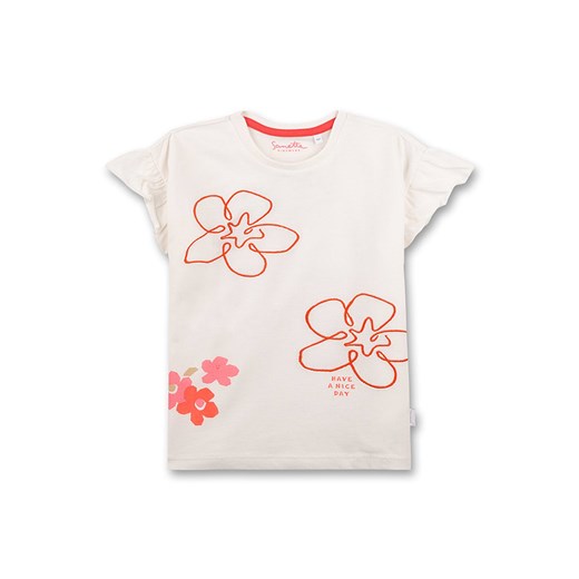 Sanetta Kidswear Koszulka w kolorze kremowo-pomarańczowym ze sklepu Limango Polska w kategorii Bluzki dziewczęce - zdjęcie 170466885