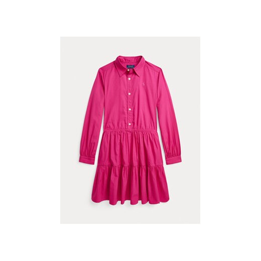 Polo Ralph Lauren Sukienka codzienna Tierdshrtdrs 313925702001 Różowy Regular Fit ze sklepu MODIVO w kategorii Sukienki dziewczęce - zdjęcie 170467959