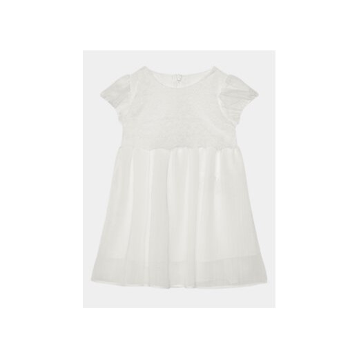 Coccodrillo Sukienka elegancka WC4128205EBG Biały Regular Fit ze sklepu MODIVO w kategorii Ubranka do chrztu - zdjęcie 170468015