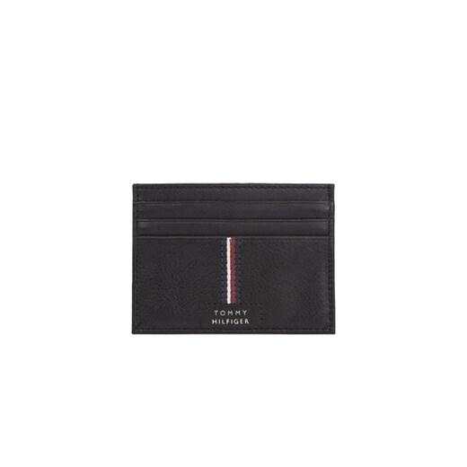 Tommy Hilfiger Etui na karty kredytowe Th Premium Leather Cc Holder AM0AM12186 Czarny ze sklepu MODIVO w kategorii Etui - zdjęcie 170468169
