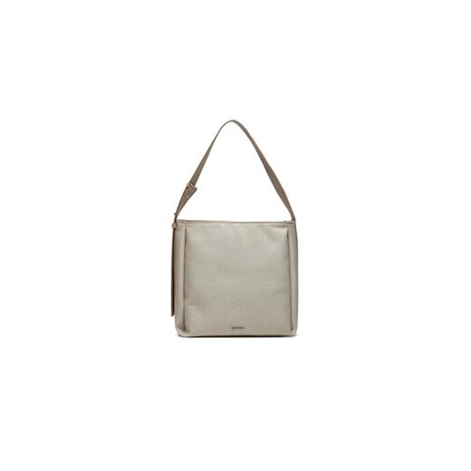 Calvin Klein Torebka Gracie K60K611663 Beżowy ze sklepu MODIVO w kategorii Torby Shopper bag - zdjęcie 170468296