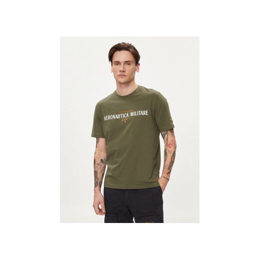 Aeronautica Militare T-Shirt 241TS2218J641 Khaki Regular Fit ze sklepu MODIVO w kategorii T-shirty męskie - zdjęcie 170468318