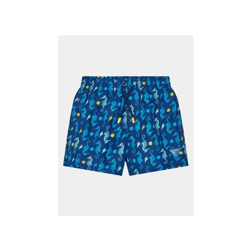 Guess Szorty kąpielowe L4GZ05 WG2A2 Niebieski Regular Fit ze sklepu MODIVO w kategorii Kąpielówki chłopięce - zdjęcie 170468325