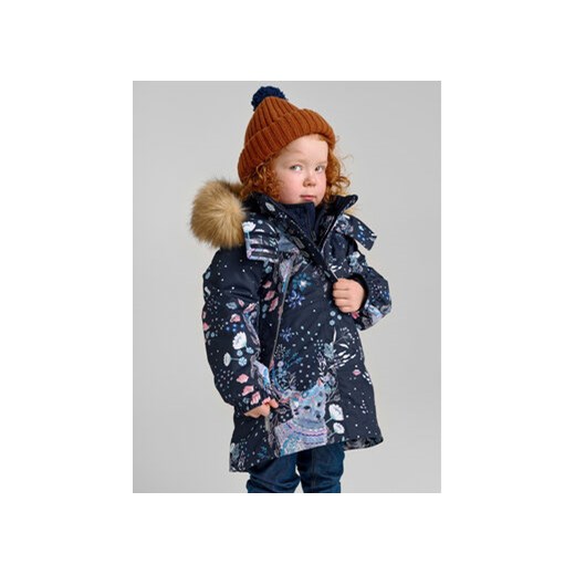 Reima Kurtka zimowa Muhvi 5100118C Granatowy Regular Fit ze sklepu MODIVO w kategorii Kurtki dziewczęce - zdjęcie 170468489